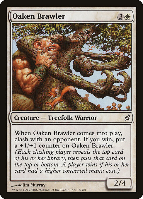 Oaken Brawler - Lorwyn (#33) - Illustrated by Jim Murray - Magic: The Gathering Card