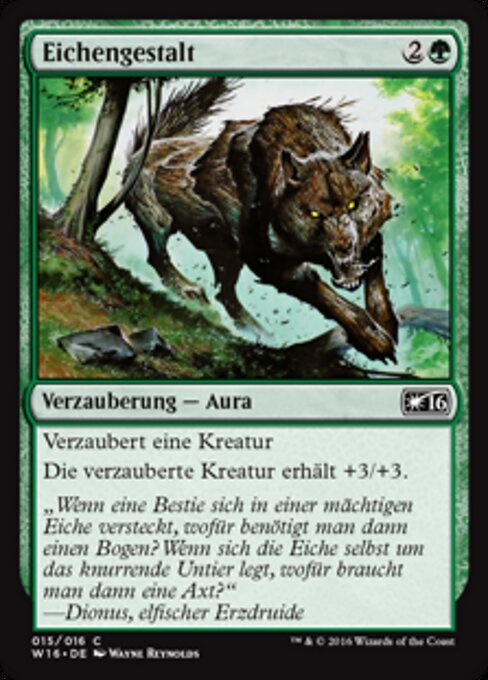 Forme du chêne (Oakenform) - Core Set 2020 (#341) - Illustrated by Wayne Reynolds - Magic: The Gathering Card