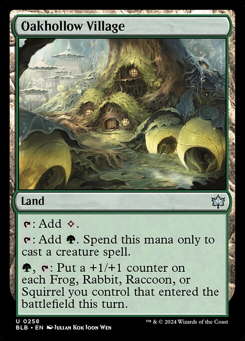 Oakhollow Village - Bloomburrow Magic card