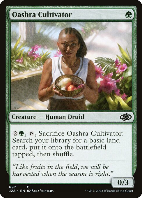 Coltivatrice di Oashra (Oashra Cultivator) - Amonkhet (#177) - Illustrated by Sara Winters - Magic: The Gathering Card