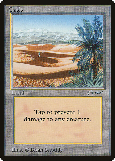 Oasis - Fourth Edition Foreign Black Border (#362) - Illustrated by Brian Snõddy - Magic: The Gathering Card
