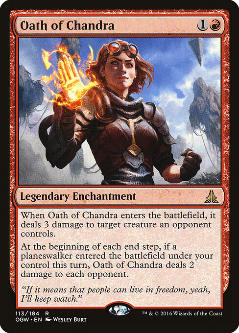 Oath of Chandra - Oath of the Gatewatch Magic card