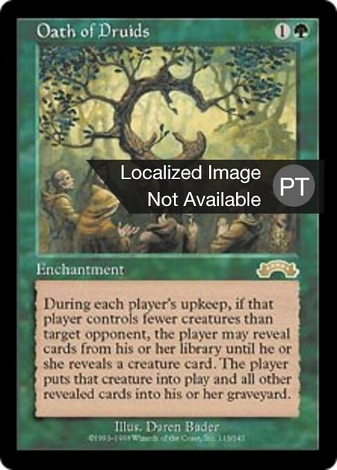 Giuramento dei Druidi (Oath of Druids) - Commander 2016 (#159) - Illustrated by Daren Bader - Magic: The Gathering Card