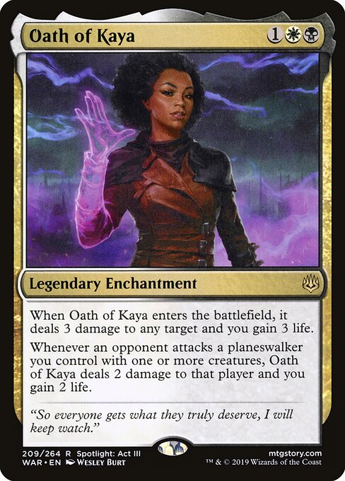 Oath of Kaya - War of the Spark Magic card
