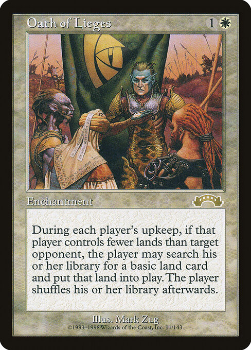 Oath of Lieges - Exodus Magic card