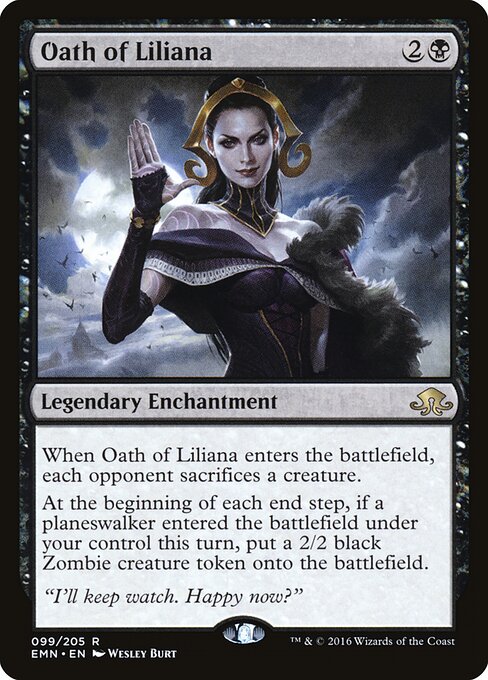 Oath of Liliana - Eldritch Moon Magic card