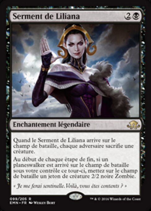 Lilianas Eid (Oath of Liliana) - Eldritch Moon (#99) - Illustrated by Wesley Burt - Magic: The Gathering Card