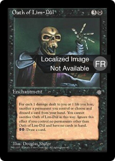 Serment de Lim-Dûl (Oath of Lim-Dûl) - Ice Age (#156) - Illustrated by Douglas Shuler - Magic: The Gathering Card