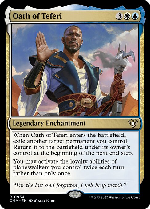 Oath of Teferi - Commander Masters (#934) - Illustrated by Wesley Burt - Magic: The Gathering Card