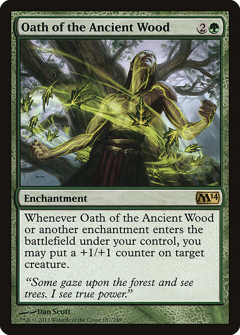 Oath of the Ancient Wood - Magic 2014 Magic card