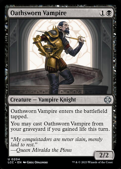 Oathsworn Vampire - The Lost Caverns of Ixalan Commander Magic card