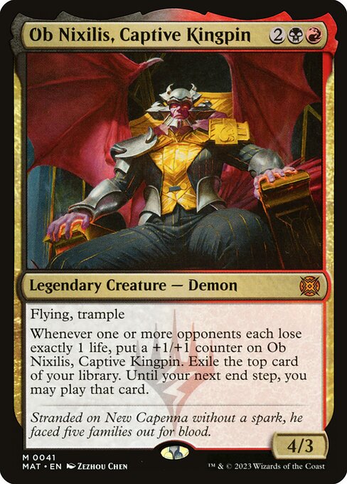 Ob Nixilis, Captive Kingpin - March of the Machine: The Aftermath Magic card