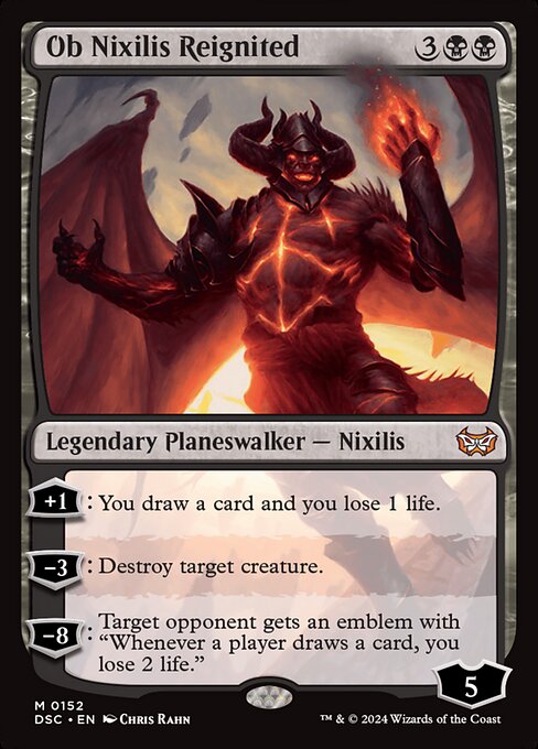 Ob Nixilis Reignited - Duskmourn: House of Horror Commander Magic card