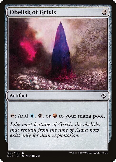Obelisk of Grixis - Archenemy: Nicol Bolas Magic card