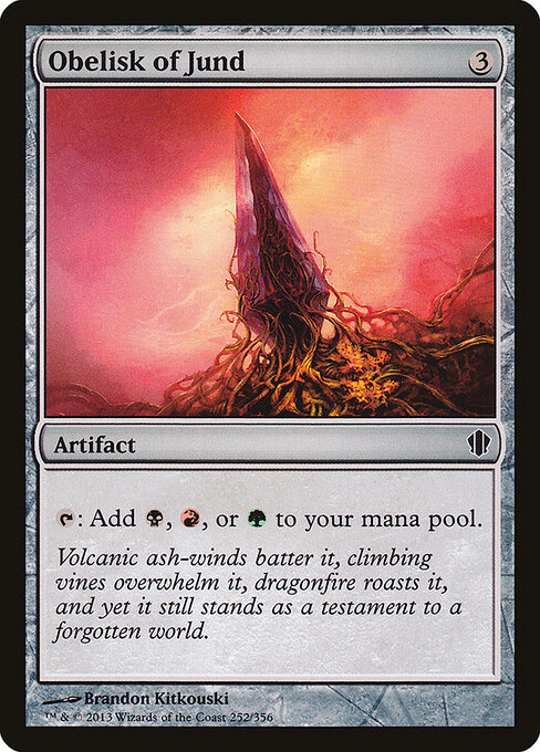 Obelisk of Jund - Commander 2013 Magic card