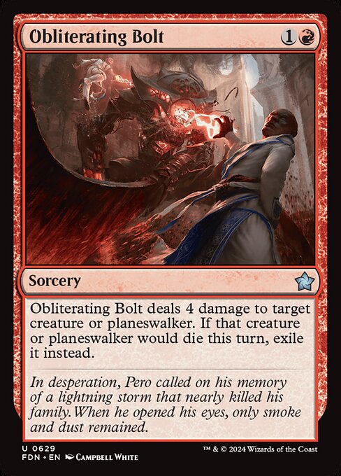Obliterating Bolt - Foundations Magic card