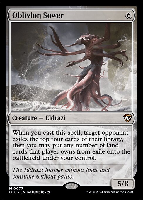 Oblivion Sower - Outlaws of Thunder Junction Commander Magic card
