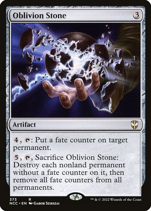 Oblivion Stone - New Capenna Commander Magic card