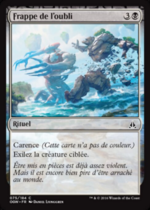 Colpo dell'Oblio (Oblivion Strike) - Oath of the Gatewatch (#75) - Illustrated by Daniel Ljunggren - Magic: The Gathering Card