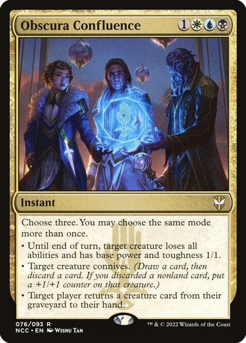 Obscura Confluence - New Capenna Commander Magic card