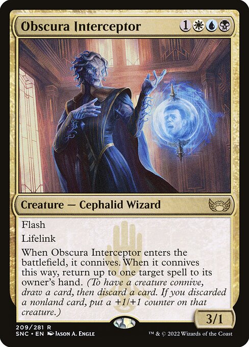 Obscura Interceptor - Streets of New Capenna Magic card
