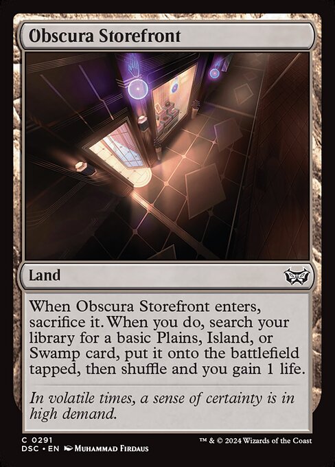Obscura Storefront - Duskmourn: House of Horror Commander Magic card