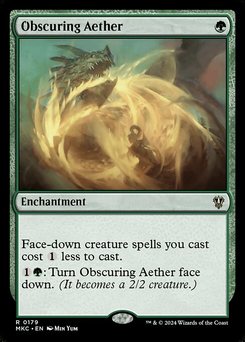 Obscuring Aether - Murders at Karlov Manor Commander Magic card