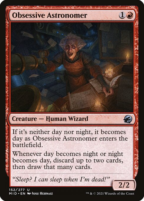Obsessive Astronomer - Innistrad: Midnight Hunt Magic card