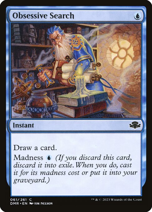 Obsessive Search - Dominaria Remastered Magic card