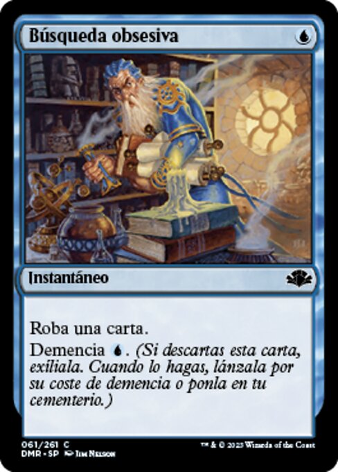 Fouille obsessionnelle (Obsessive Search) - Torment (#43) - Illustrated by Jim Nelson - Magic: The Gathering Card