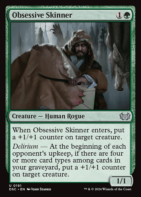 Obsessive Skinner - Duskmourn: House of Horror Commander Magic card