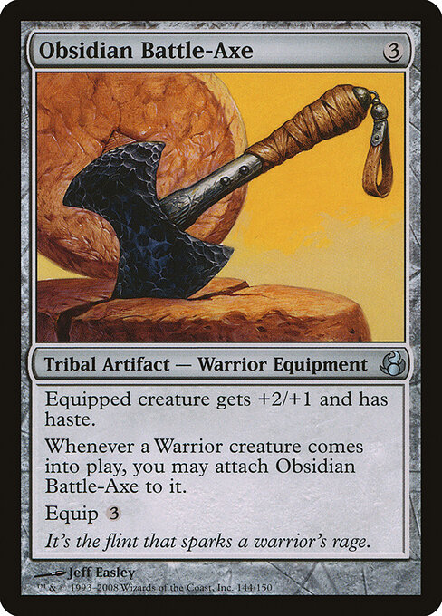 Obsidian Battle-Axe - Morningtide Magic card