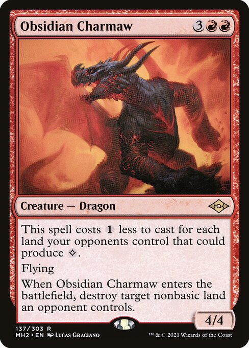 Obsidian Charmaw - Modern Horizons 2 Magic card