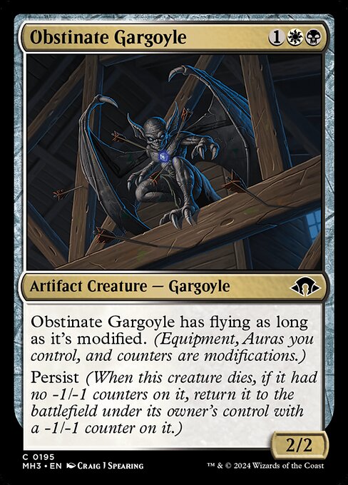 Obstinate Gargoyle - Modern Horizons 3 Magic card