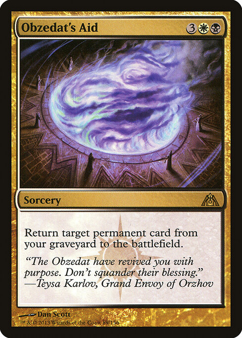Obzedat's Aid - Dragon's Maze Magic card