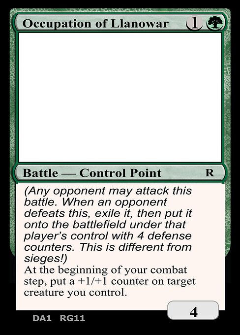 Occupation of Llanowar - Unknown Event (#RG11) - Magic: The Gathering Card