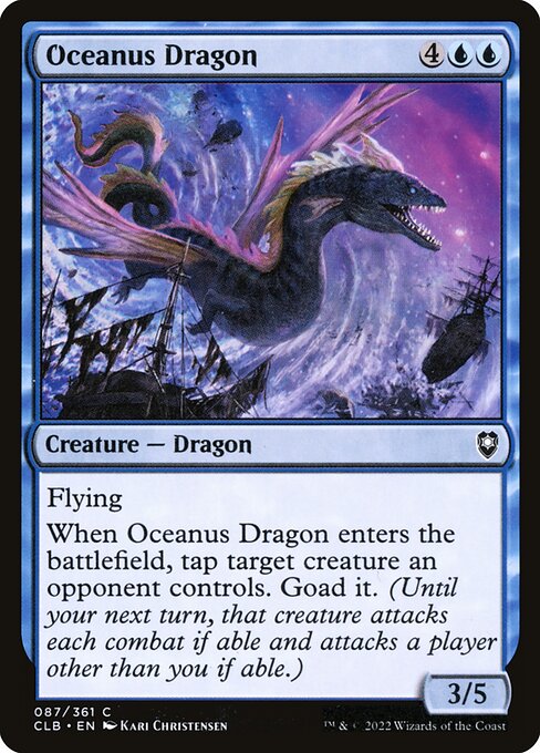 Oceanus Dragon - Commander Legends: Battle for Baldur's Gate Magic card