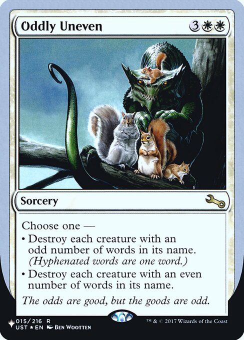 Oddly Uneven - Unstable (#15) - Illustrated by Ben Wootten - Magic: The Gathering Card