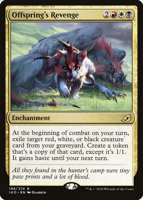 Offspring's Revenge - Ikoria: Lair of Behemoths (#198) - Illustrated by Daarken - Magic: The Gathering Card