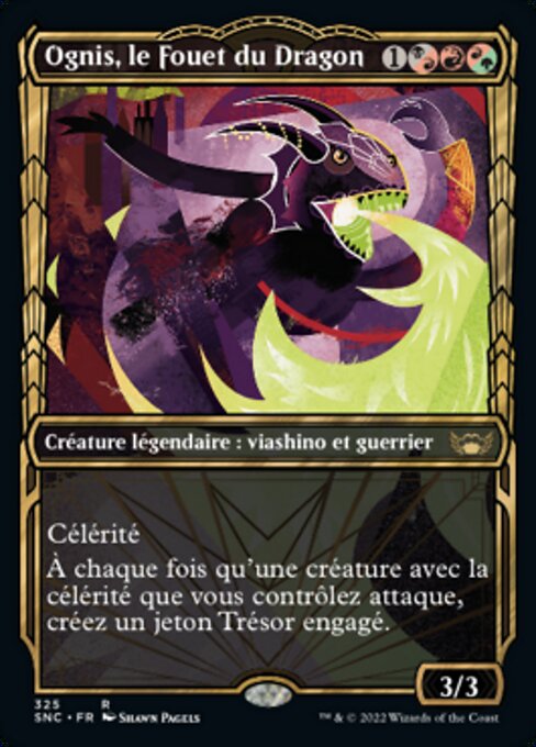 Ognis, le Fouet du Dragon (Ognis, the Dragon's Lash) - Streets of New Capenna (#325) - Illustrated by Shawn Pagels - Magic: The Gathering Card