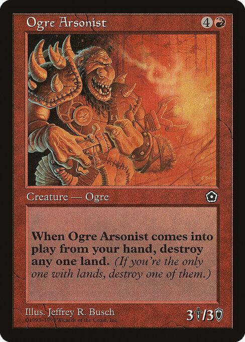 Ogre Arsonist - Portal Second Age Magic card