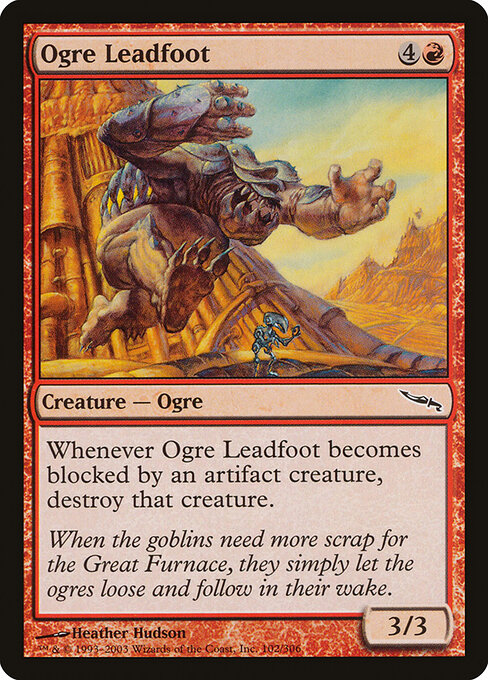 Ogre Leadfoot - Mirrodin Magic card