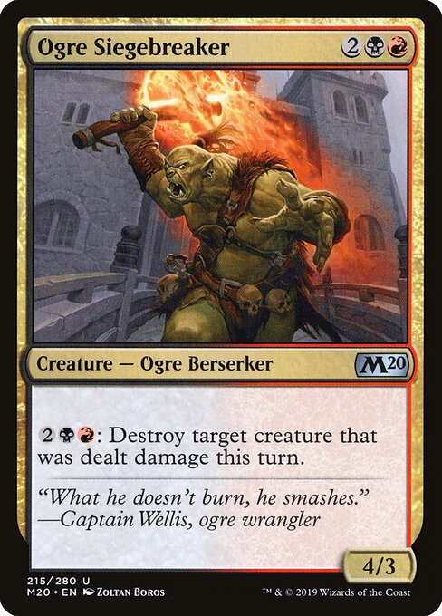 Ogre Siegebreaker - Core Set 2020 Magic card