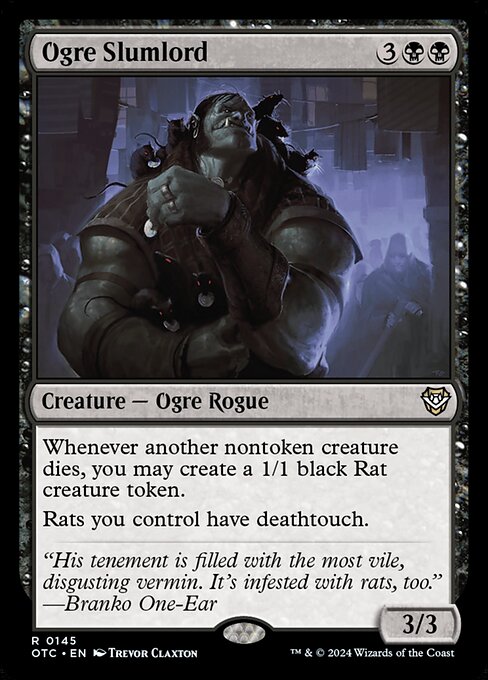 Ogre Slumlord - Outlaws of Thunder Junction Commander Magic card