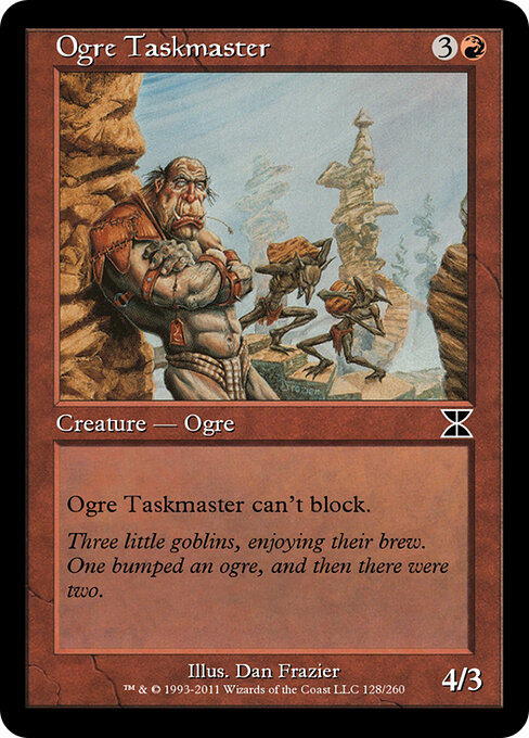 Ogre Taskmaster - Masters Edition IV Magic card