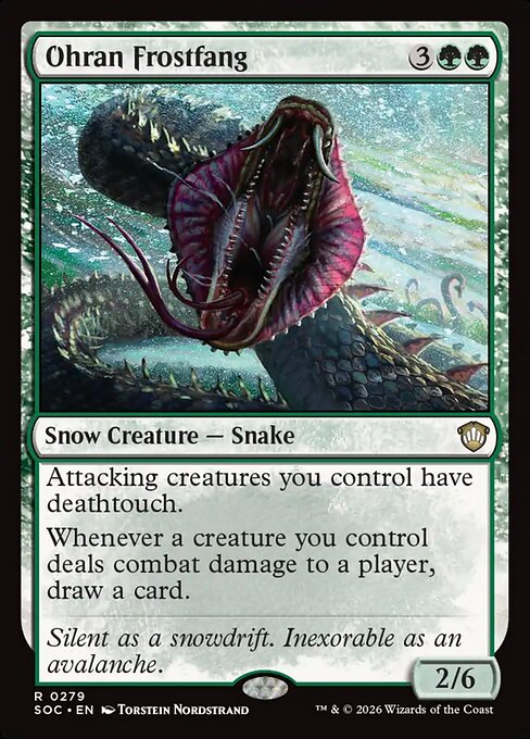 Ohran Frostfang - Secrets of Strixhaven Commander Magic card