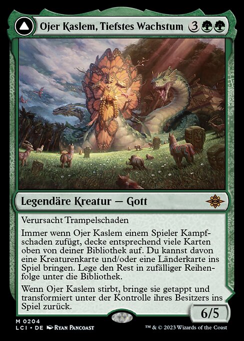 Ojer Kaslem, Deepest Growth // Temple of Cultivation art by Clint Lockwood & Eddie Mendoza