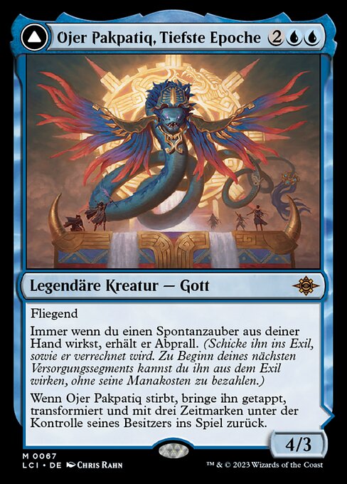 Ojer Pakpatiq, Deepest Epoch // Temple of Cyclical Time - The Lost Caverns of Ixalan (#67) - Illustrated by Chris Rahn - Magic: The Gathering Card