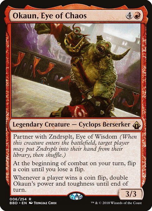 Okaun, Eye of Chaos - Battlebond Magic card