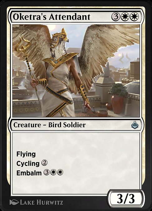 Служительница Окетры (Oketra's Attendant) - Amonkhet (#22) - Illustrated by Lake Hurwitz - Magic: The Gathering Card